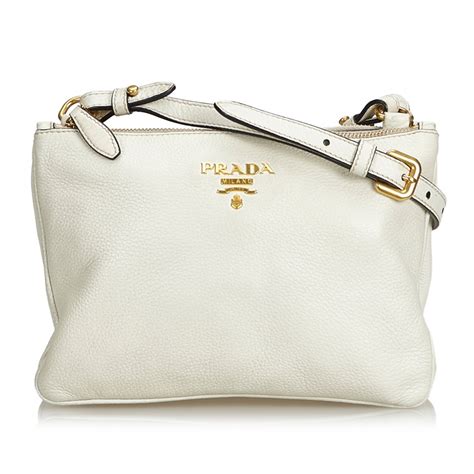 prada vitello phenix crossbody bag white